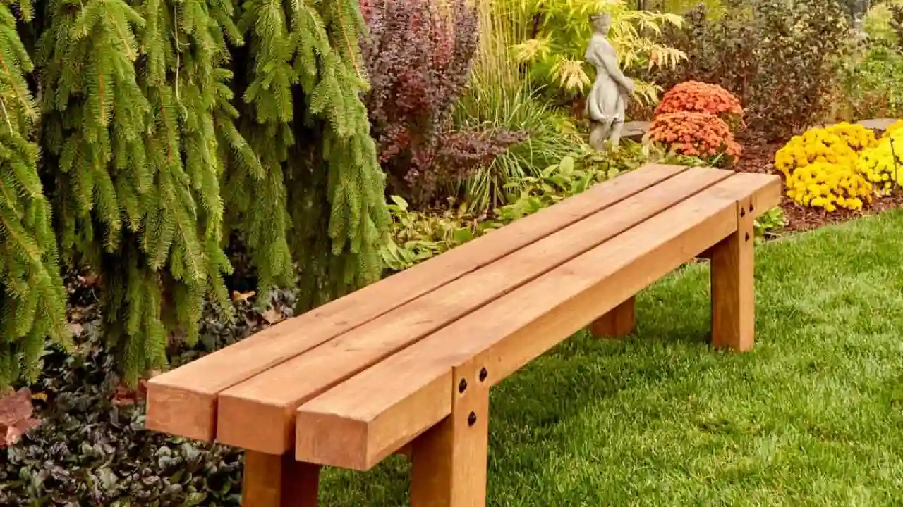 What Is The Best Wood For Garden Benches? 1 Simple wooden bench