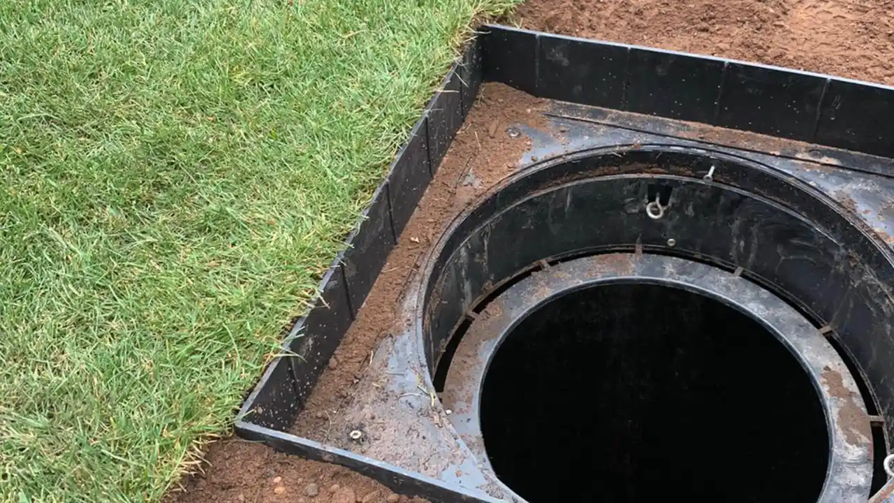 How to camouflage drain lids