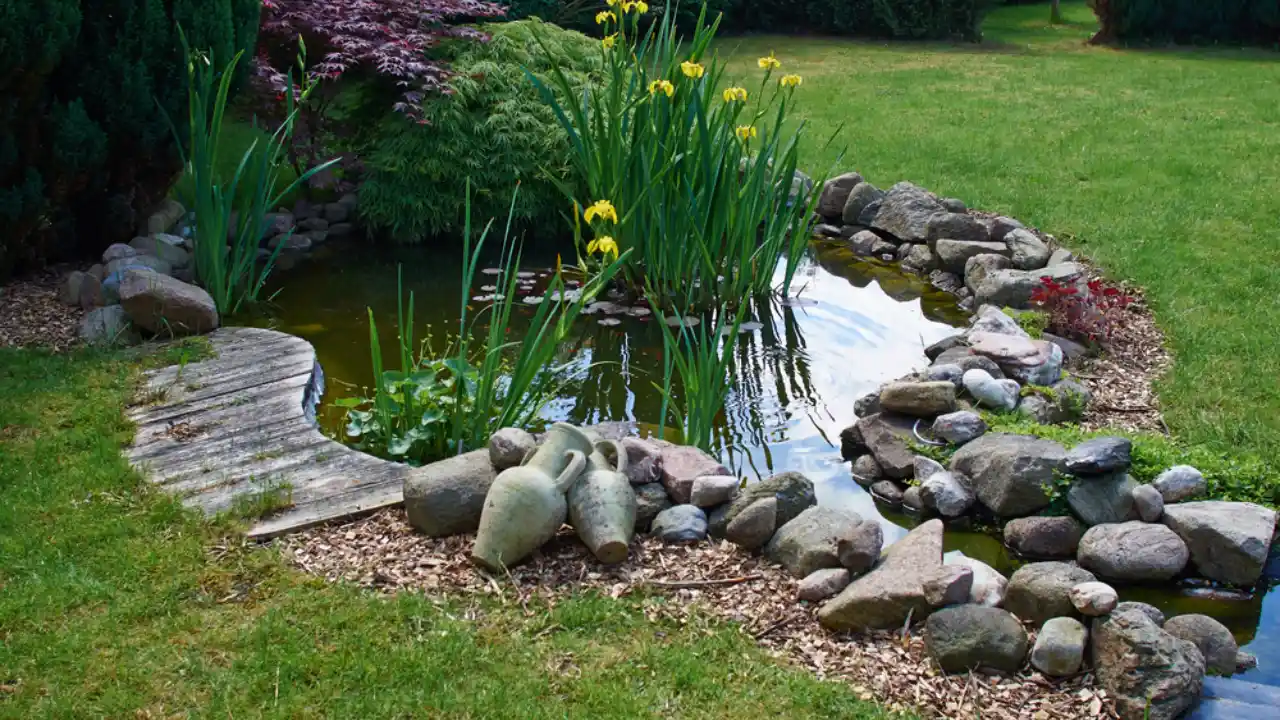 Use stones for edging