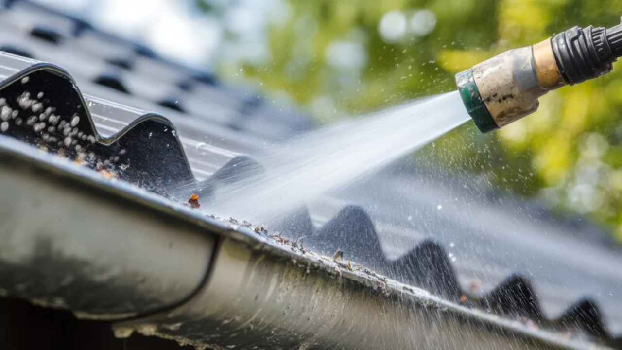 How To Clean Tigers Stripes On Aluminum Gutters 3 Washing aluminum gutters