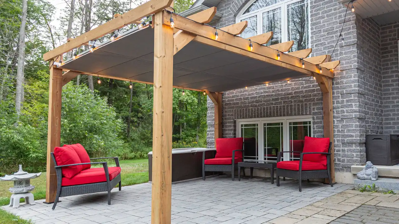 How to Create a Kid-friendly Backyard Without Grass 4 Waterproof pergola roof ideas