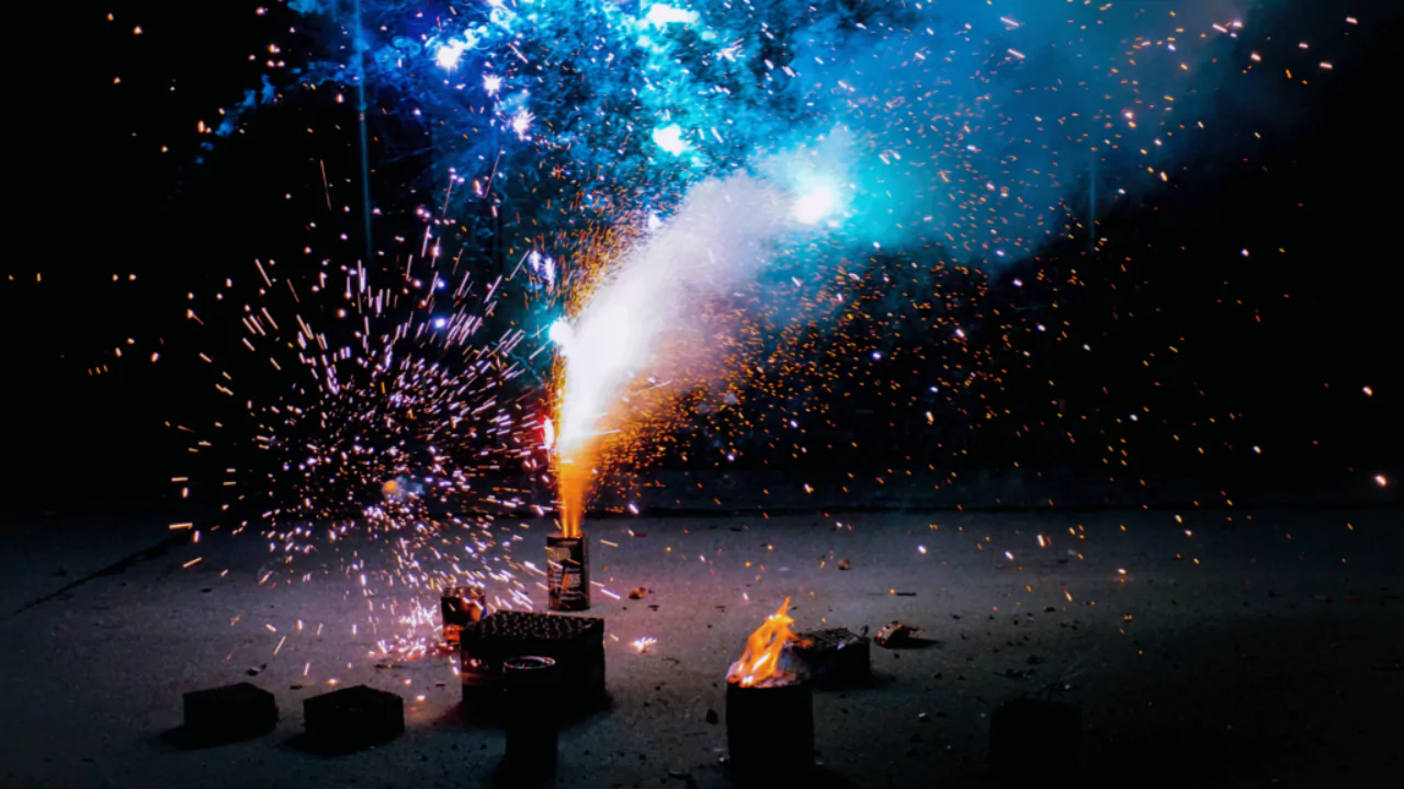 Fireworks in a small garden can be risky