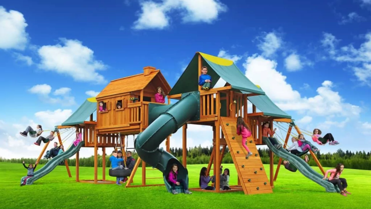 What Is the Best Material to Put under a Swing Set? 3 Grass
