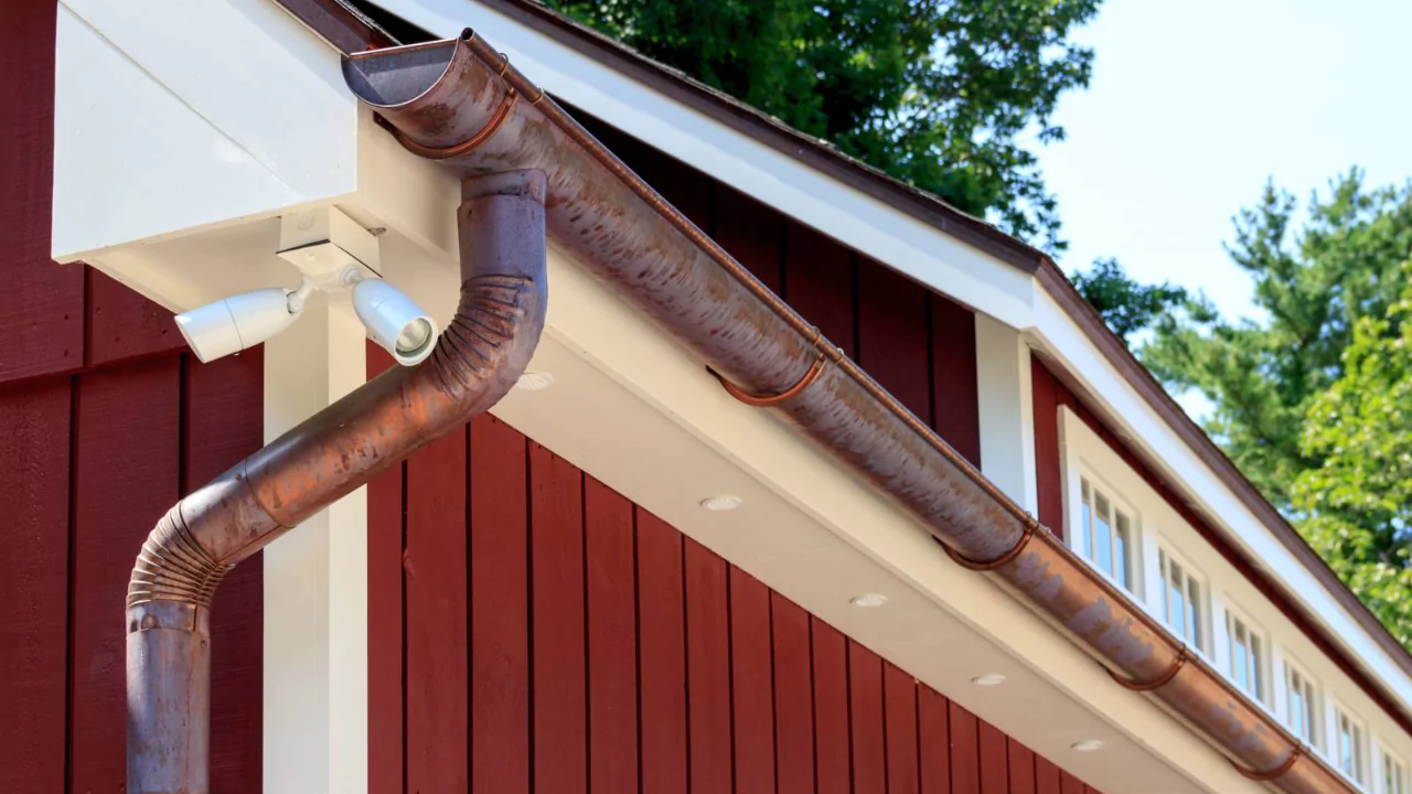 How to clean copper gutters