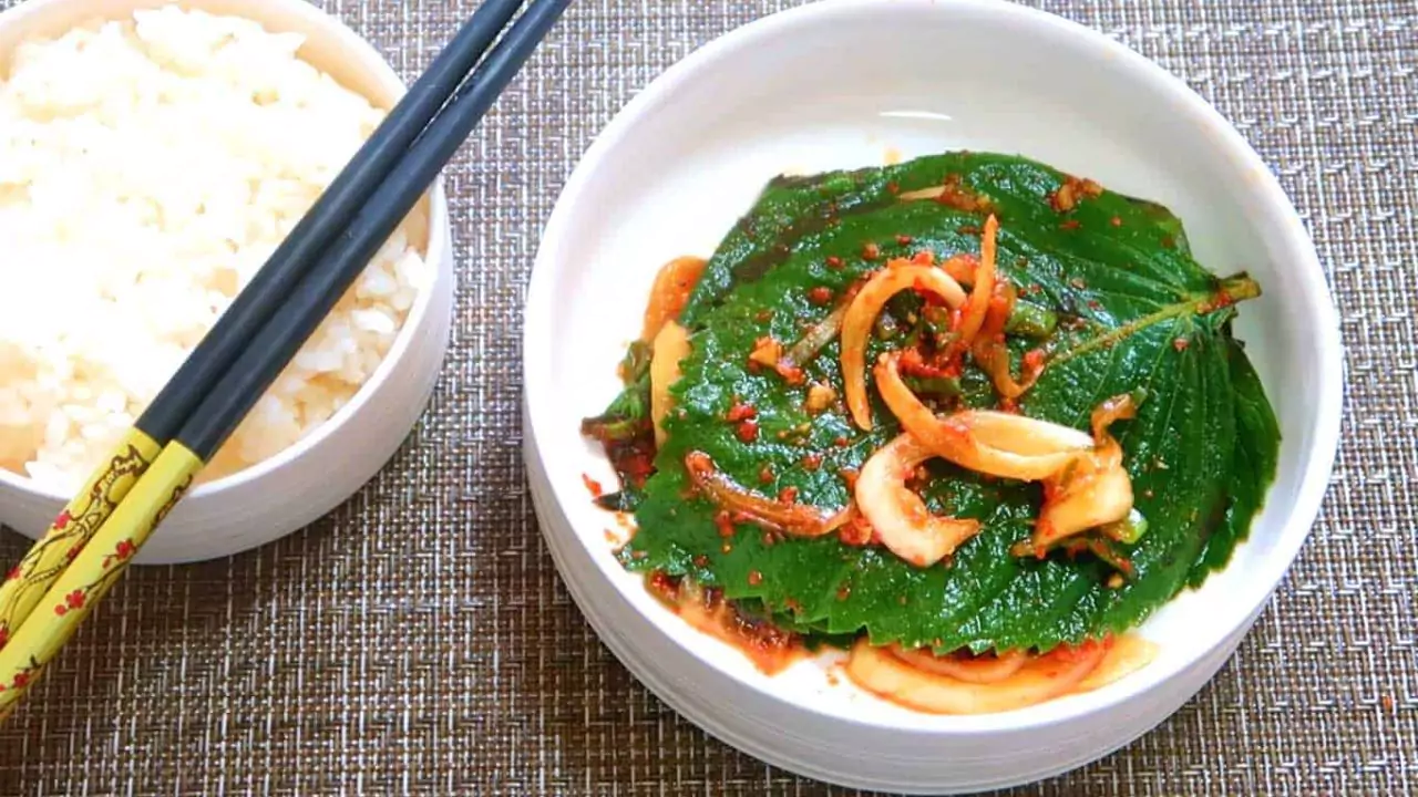 Growers Guide For Korean Perilla Leaves 3 Marinated Perilla leaves