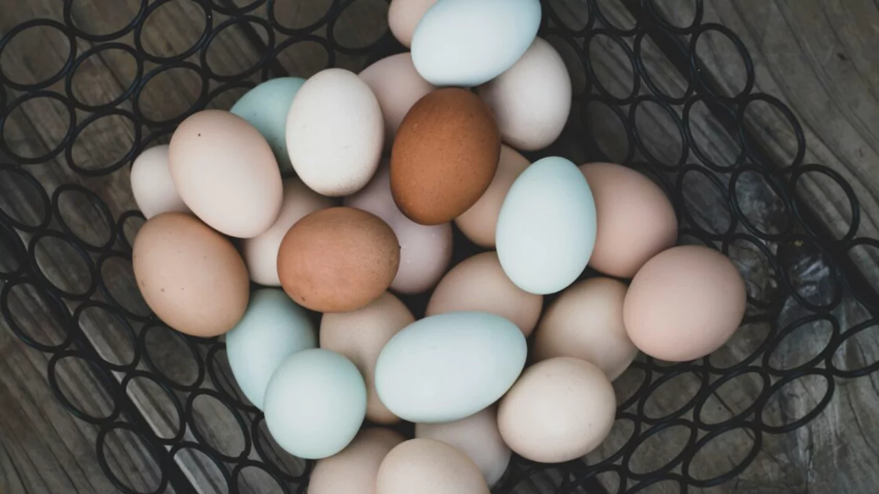Natural colored eggs