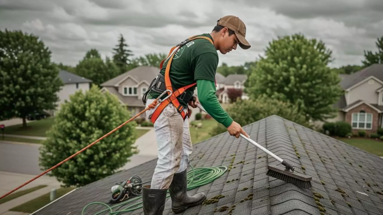 Types of roof moss killers