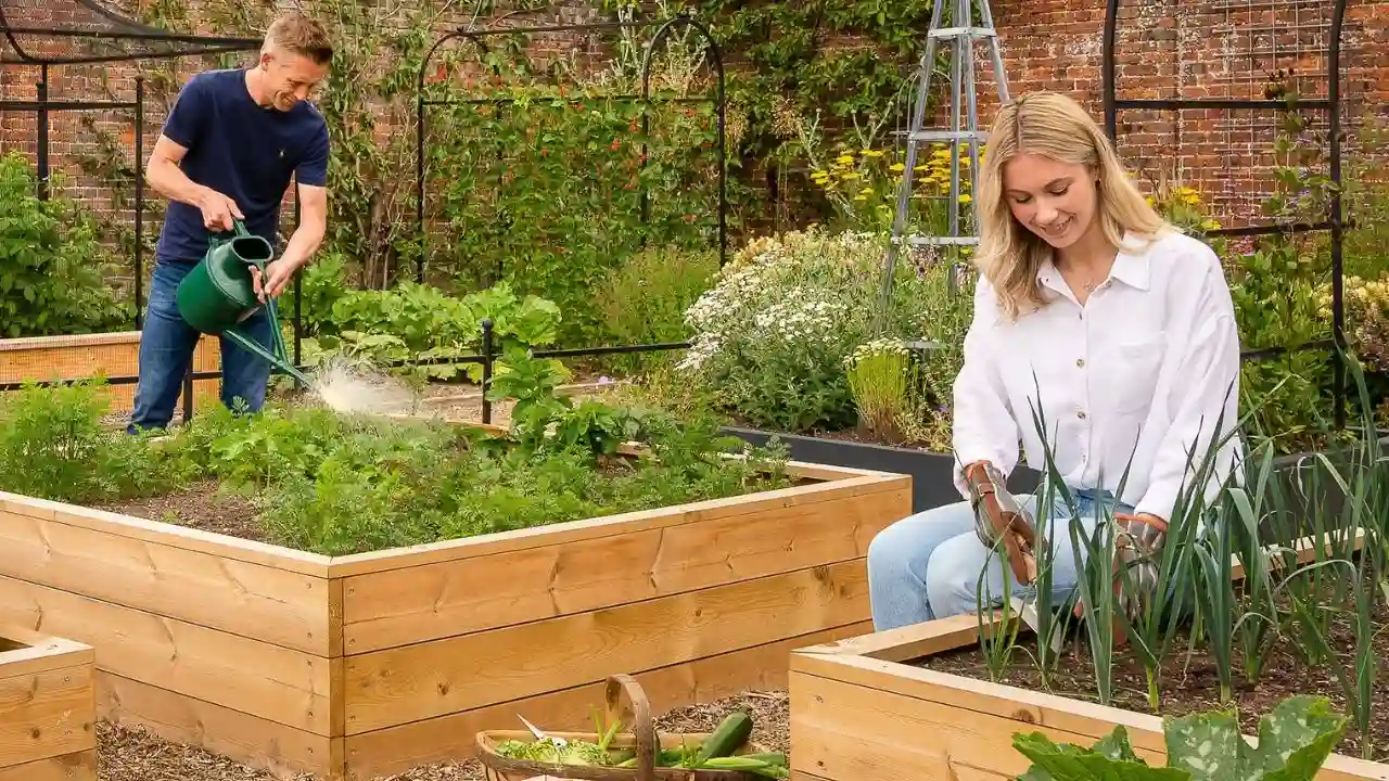 Vegetable in our raised garden bed
