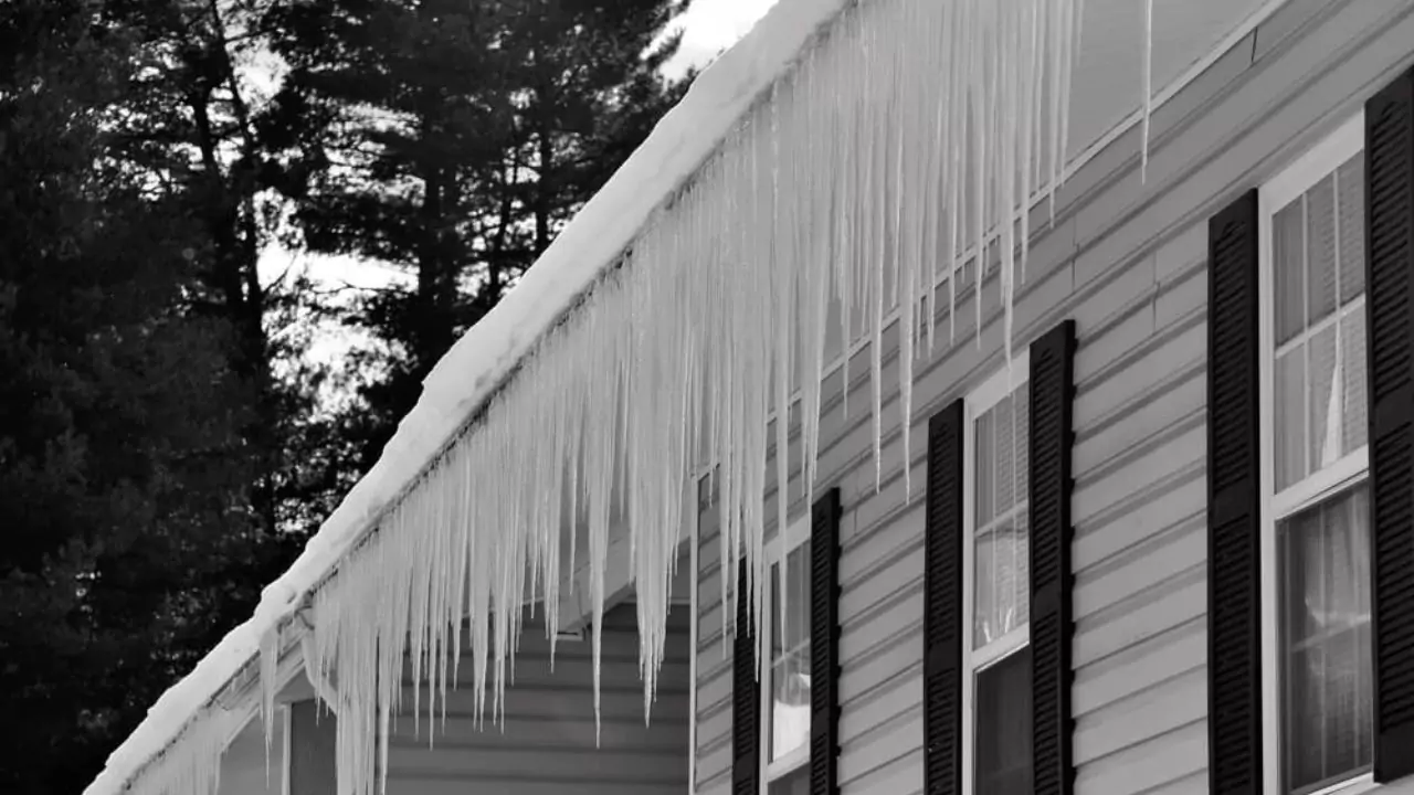 Frozen gutters