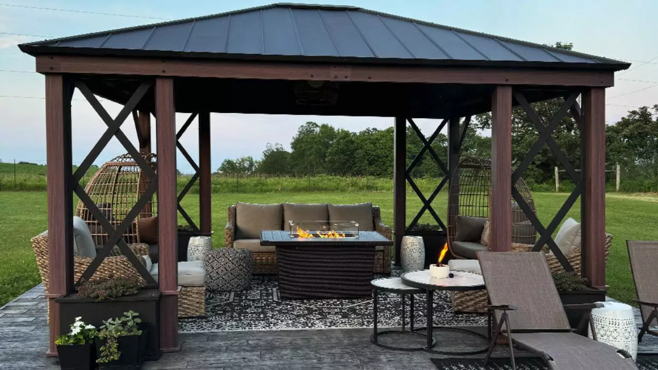 How to ground a metal gazebo