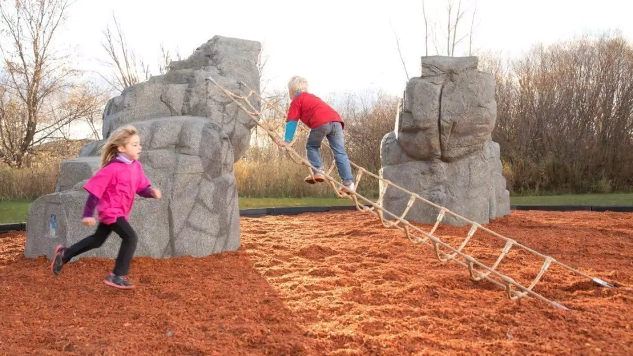 Kids having fun Large garden rocks
