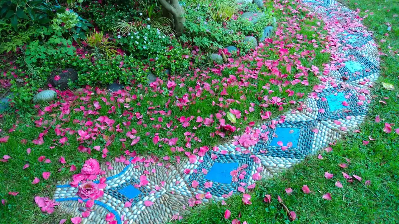 Mosaic garden pathways
