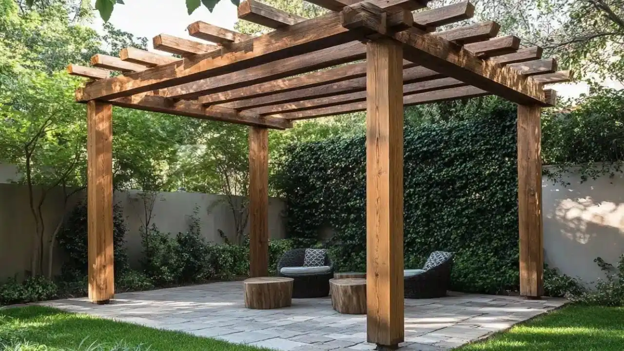 Vinyl vs Wood Pergola Compared – Which Material Is Better? 1 Pergola backyard