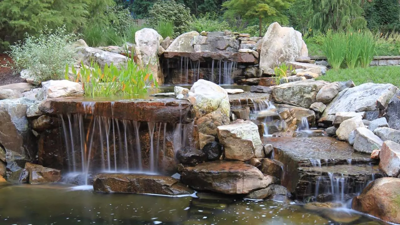 18 Cute Garden Rock Ideas: Achieving a Natural and Relaxing Landscape 5 Pretty Waterfall rock garden landscape