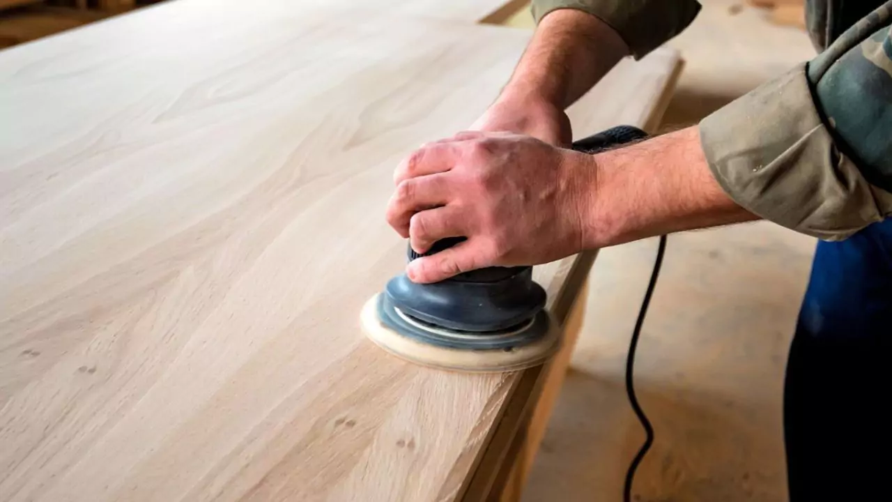 Sand down the wooden parts