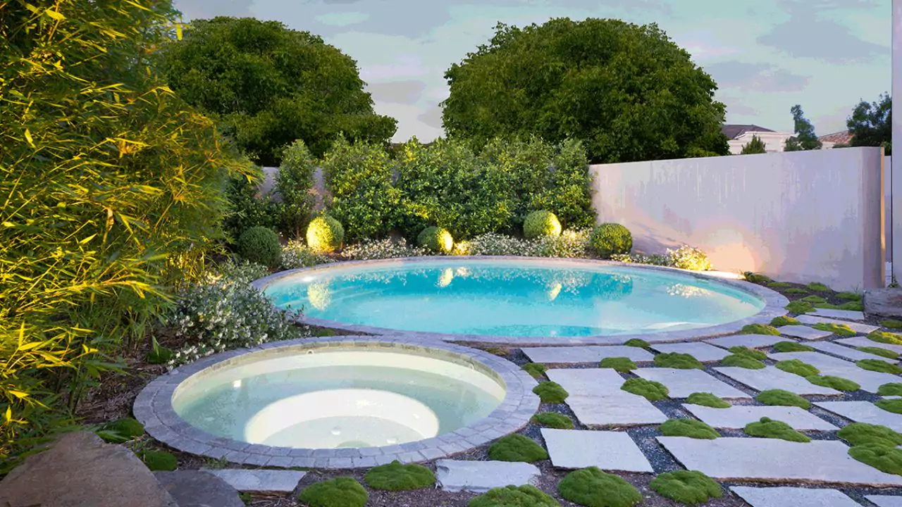 Small round inground pool