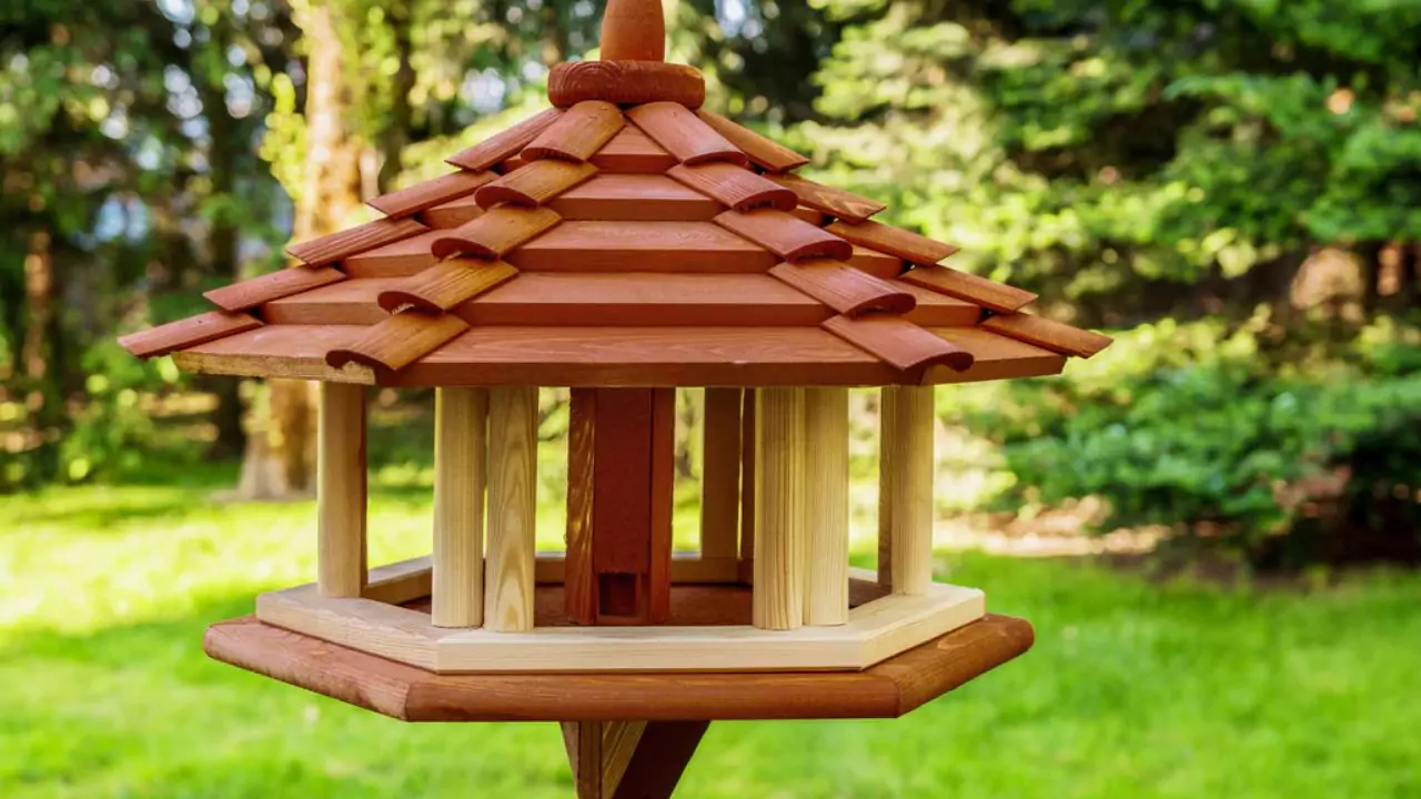 Circular bird table