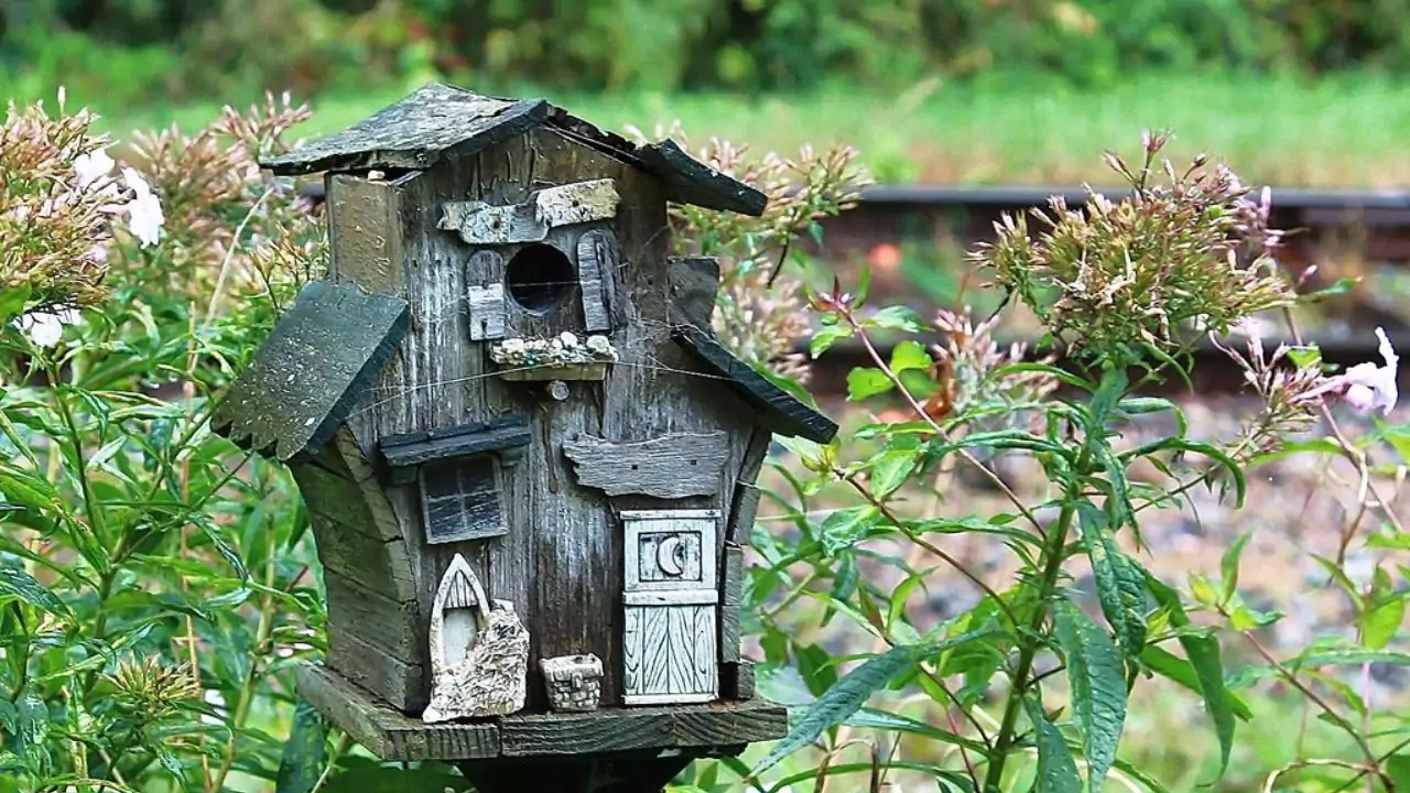 Haunted House Bird Table